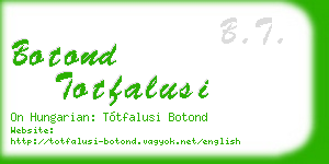 botond totfalusi business card